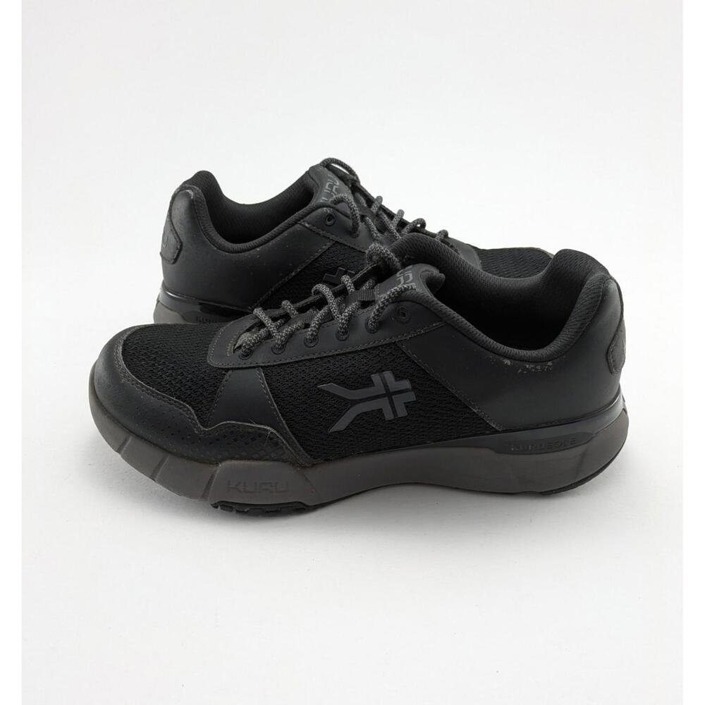 Mens Kuru Quantum 2.0 Jet Black Gray Athletic Running Shoes 105007105 Size 10.5